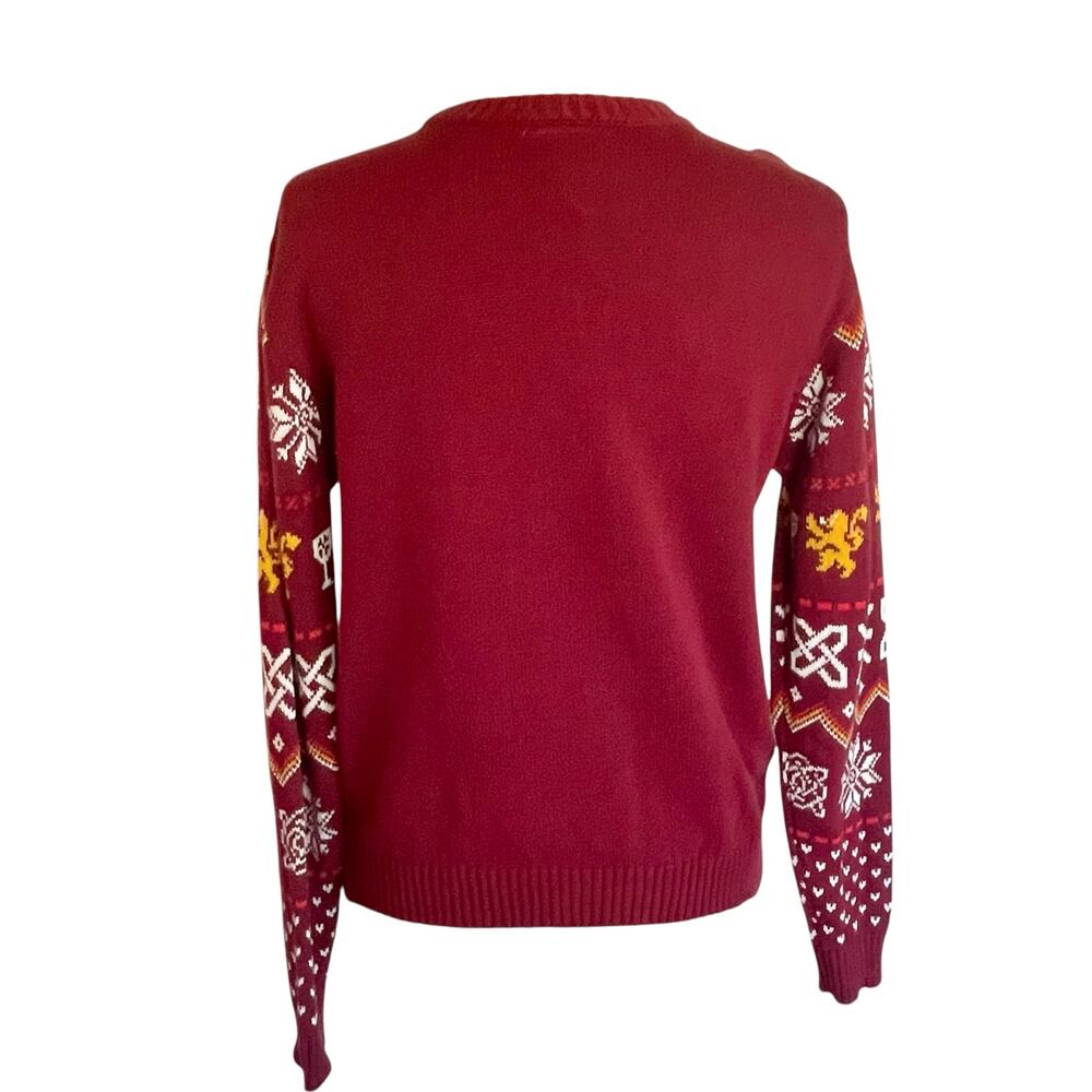 Game of Thrones I Drink and I Know Things Ugly Christmas Sweater Red Size Small - Picture 5 of 10